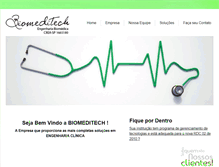 Tablet Screenshot of biomeditech.com.br